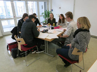 Schüler im Abiturvorbereitungsseminar
