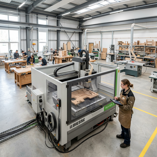 Neue CNC-Fräse in der Werkstatt